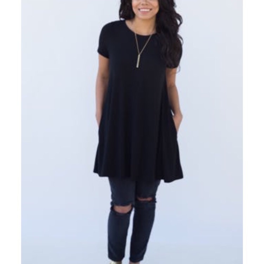 Agnes & Dora Swing Tunic Black